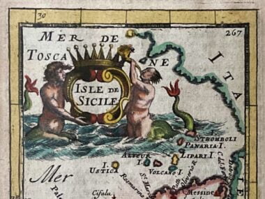 Karte von Sizilien, Palazzo Castelluccio, Noto.