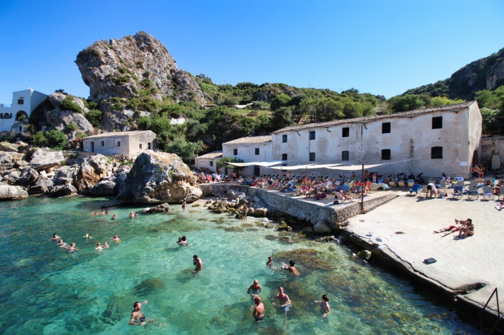 Tonnara di Scopello, Badebucht, Nahaufnahme (Bild: Michael Salvatore)