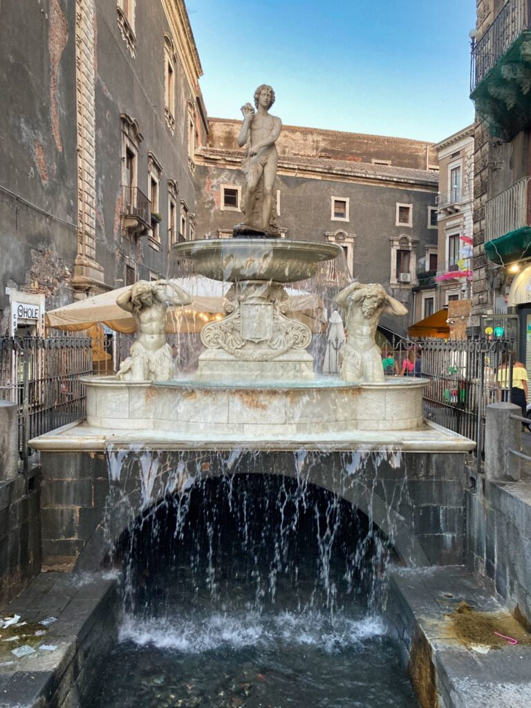Fontana dell’Amenano in Catania